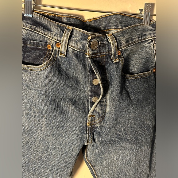 Vintage 90s Denim Levi’s 501 Jeans Button Fly 28x32 Excellent Condition - Picture 5 of 17
